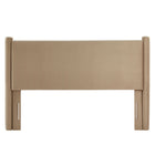 Modway Rael Performance Velvet Queen Headboard - Taupe-Assembly Required