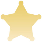 JAM Paper Standard Label Rolls - Sheriff Star - 2 3/4 x 2 3/4 - Gold Metallic Foil - 125 Labels/Roll-Size: Sheriff Star ( 2 3/4 x 2 3/4 Inches ) | Printer friendly labels are easy to create and customize.
