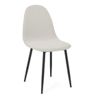 Homy Casa Upholstered Guest & Reception Chairs - Beige Fabric - 4 Pack-Breathable brushed fabric: Keeps you cool and comfortable during long sitting sessions.