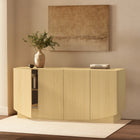 Manhattan Comfort Ardea 60" Contemporary 4-Door Sideboard - Natural Oak-9