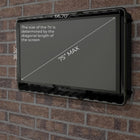 Storm Shell Outdoor Hard Shell TV Cover with a TV Wall Mount Bracket - 66"H x 75"W-5