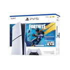PlayStation 5 Console 1 TB - Fortnite Flowering Chaos Bundle-Included in the box: Fortnite Flowering Chaos Bundle voucher; includes 8 PlayStation exclusive cosmetics + 1,000 V-Bucks. Wireless controller. 1TB SSD. Disc Drive4. 2 Horizontal Stand Feet. HDMI cable. AC power cord. USB cable. Printed materials. ASTRO’s PLAYROOM (Pre-installed game). Account for PlayStation Network and internet connection required to redeem voucher