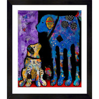 What's the Plan by Jenny Foster - Framed Print - 33" x 39"-High-quality art print professionally matted and framed