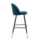 Modway Cordial Fabric Bar Stools - Azure - Set of 2-Bar Stool Weight Capacity: 300 lb