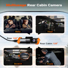 Vantrue N5S 4-Channel Dash Cam with 64 GB SD Card-Motion detection and collision detection record suspicious activity around the parked vehicle