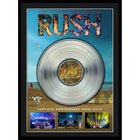 Rush 40th Anniversary Tour with Platinum LP - Framed Print - 28" x 21"-Premium music memorabilia