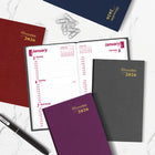 Brownline 2026 Traditional Weekly Pocket Planner - 4-3/4" x 3" - Assorted Colours - English-English