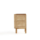 Manhattan Comfort Versailles 11.81" Industry Chic End Table - Nature-Each Shelf Height is 7.87"