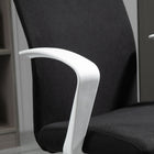 Vinsetto Mid Back Linen Swivel Computer Chair - Black-39" can match your desk or your sitting habit