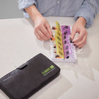 Travelon World Travel Essentials 7-Day AM/PM Push Button Pill Case - Black-Durable for years of use thanks to the high-grade plastic use to make this pill organizer