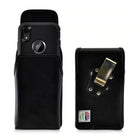 Turtleback Leather Holster Case with Rotating Vertical Belt Clip for iPhone 12, 12 Pro, 11, 11 Pro, 11 Pro Max-Interior Dimensions: 6.51" x 3.60" x 0.65"