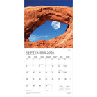 Plato 2026 Motivation Monthly Hanging Wall Calendar - 12" W x 24" H  - English-Large, Roomy Day Blocks - All major holidays and moon phases listed, with plenty of room for writing notes and appointments