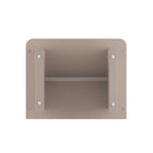 Manhattan Comfort Ella 39.4" Modern Nightstand 2-Piece Set - Mocha-30 Day Limited Manufacturer's Warranty