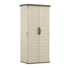 Suncast Vertical Shed - Vanilla-Multi wall, resin panels are engineered for strength and durability.