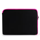 Vangoddy Neoprene 17" Laptop Protective Sleeve Case with Extra Pocket - Black/Pink-Slim and Lightweight Design. Ensures easy portability without adding unnecessary bulk.​
