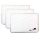 Flipside Products Two-Sided Aluminum Framed, Magnetic Dry Erase Board w/Pen, 9" x 12", Pack of 3-Perfect for use in the classroom, at home, or in the office