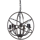 Modway Atom Chandelier - Brown-Fits seven E12 25W bulbs (not included), Max Watt: 25W