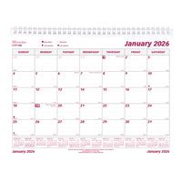 Brownline 2026 Calendar - 11" x 8-1/2" - English-12-Month: January 2026 to December 2026