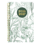 Blueline 13 Months Weekly/Monthly Academic Planner - July to July - 8" H x 5" W - Floral Design - Bilingual-Ruled weekly layout