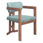 Zuo Poly Dining Chair - Moss Grey/Walnut-Assembly required