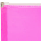 JAM Paper Plastic Envelopes with Zip Closure, Letter Booklet, 9.5 x 12.5, Hot Pink Poly, 12 Pack (218Z1HOPI)-Opening: booklet