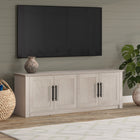 Hudson&Canal Thornwell TV Stand for TV's up to 78" - Alder White-Features easy assembly