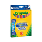 Crayola Thin Tip Washable Markers - 12 Pack-Bold Colours