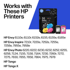 HP 64X/64 Black High Yield/Tri-Colour Standard Yield Ink Cartridges, 2 Pack (3YP23AN)-Original HP ink cartridges: genuine ink for your HP printer