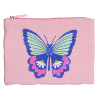 Pep Rally Double Zipper Pouch - Sweet Boho - Pink-Polyester material