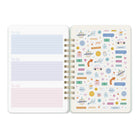 Orange Circle Studio Fruit & Flora Do It All Weekly/Monthly Planner - 5.75" x 8.25" - Assorted Colours - English-Features elastic band for closure and interior storage pocket