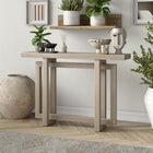Hudson&Canal Breslow 44"W Console Table - Alder White-Clean with a soft, dry cloth and no harsh chemicals or abrasive cleaning materials