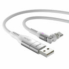 Statik PowerPivot Pro Nylon Braided Charge/Sync Cable USB-C to USB-C - 6.6 ft - White-Rapid Data Transfer to Move Photos, Videos, Music, and More. Charge up your phone or move important files with confidence. Built-in safety features keep your battery, devices, and files protected