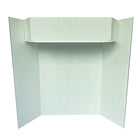 Royal Brites Tri-Fold Display Board With Header - 36" H x 48" W - White-Sturdy and easy to handle
