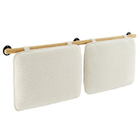 Modway Anela Wall-Mounted Chenille Upholstered King Size Headboard - Cream Natural-King Size Floating Headboard