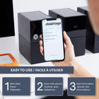 Cloud Tags 10112 Programmable QR Labels - 48 Pack-No App to Install