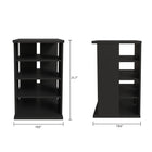 Nexera Jasper 4-Shelf Audio Tower Bookcase - Black-7