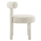 Modway Toulouse Boucle Fabric Dining Chair - Ivory - Set of 2-7