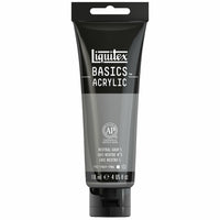 Liquitex Basics Acrylic Paint Tube - 118 ml - Neutral Gray Value 5-Acrylic