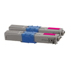Premium Tone Okidata 44469702 Alternative Toner - Magenta - 2 Pack-Colour: Magenta