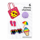 Merangue Small Charms - Beach - 6 Pack-Cute and playful Beach-themed designs