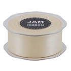 JAM Paper Double Faced Satin Ribbon - 1 1/2" W x 25 yd. - Ivory-Our decorative ribbon is made from the highest quality double-faced satin, which features a smooth finish!