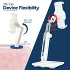 ShoppingAll 2-in-1 Tablet Holder with Detachable Plush Cushion for 4.7"-13" Phone/Tablet - Pink-Flexible Angle Adjustment - Features a 360° rotating clip and a 180° foldable dual-arm, allowing you to extend and adjust your device freely for the perfect viewing angle. Keep your neck relaxed and posture aligned while enjoying hands-free convenience.
