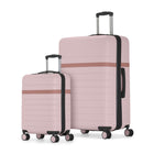 Bugatti Lisbon 2-Piece Hardside Luggage Set - Pink-Made from a durable blend of ABS and polycarbonate composite
