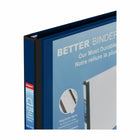 Staples Better Binder - 1/2" - Blue-D-rings close tightly to allow pages to turn easily