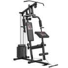 Soozier Multifunctional Smith Equipment-Includes pec fly, high/low pulley, chest press, arm curl exercises