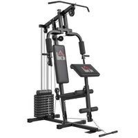 Soozier Multifunctional Smith Equipment-Includes pec fly, high/low pulley, chest press, arm curl exercises