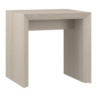 Hudson&Canal Oswin 22"W Rectangular Side Table - Alder White-A modern contemporary design for your living room, den, and more
