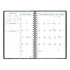Blueline 2027 Timanager 13-Month Weekly/Monthly Planner - 9-1/16" x 5-7/8" - Black-Each spread has boxes for daily priorities, phone calls, correspondence and personal notes