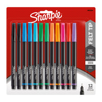 Sharpie Pens - Fine Tip - Assorted Colours - 12 Pack-Fine point for detailed color application
