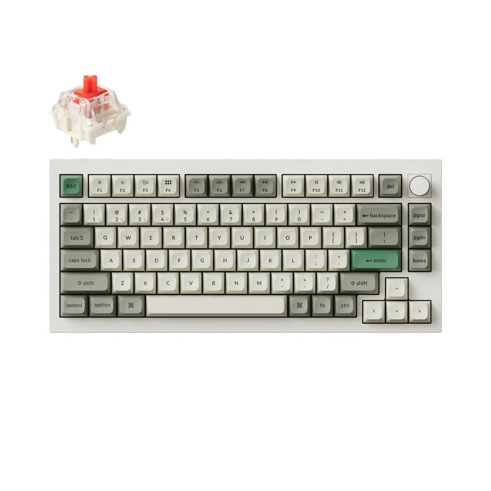 Keychron Q1 Max RGB Wireless Mechanical Keyboard - Red Switch - 75 Keychron Q1 Max RGB Wireless Mechanical Keyboard - Red Switch - 75